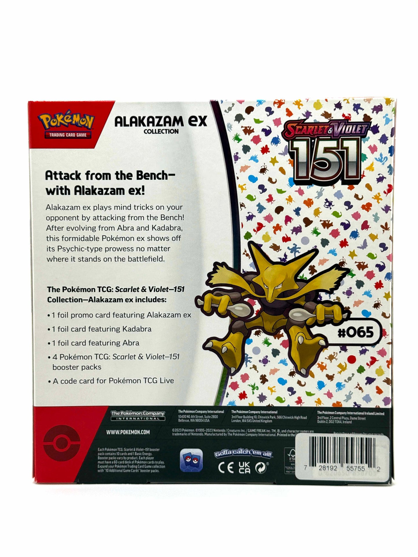 Pokemon TCG: Scarlet & Violet 151 Alakazam Ex collection box
