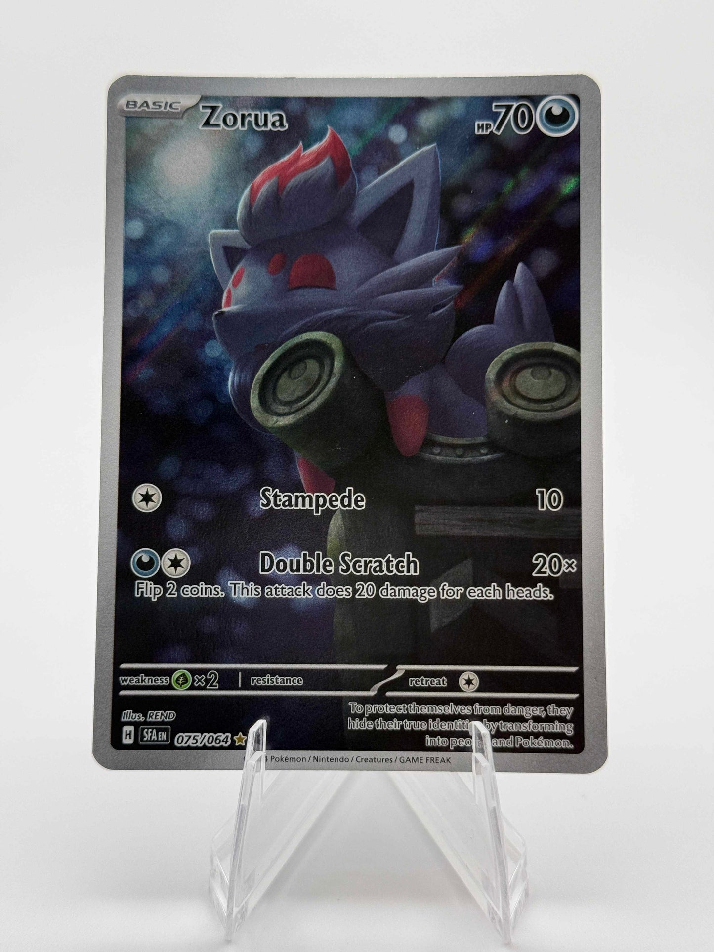 Zorua 075/064 Illustration Rare IR Shrouded Fable Pokemon TCG Near Mint