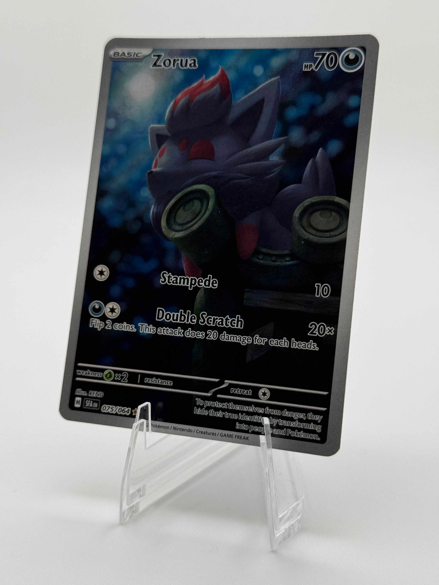 Zorua 075/064 Illustration Rare IR Shrouded Fable Pokemon TCG Near Mint
