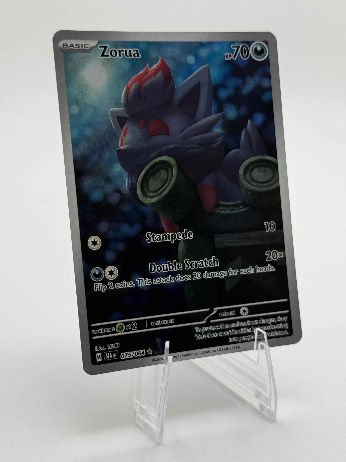 Zorua 075/064 Illustration Rare IR Shrouded Fable Pokemon TCG Near Mint